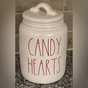 ♥️ Rae Dunn “CANDY HEARTS” ceramic canister